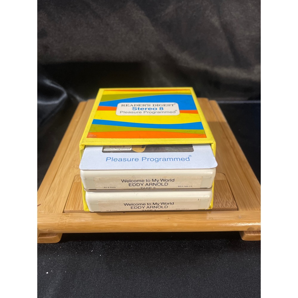 Eddy‎ Arnold Welcome to My World Reader's Digest Stereo 8 Track Tape Set 2pc